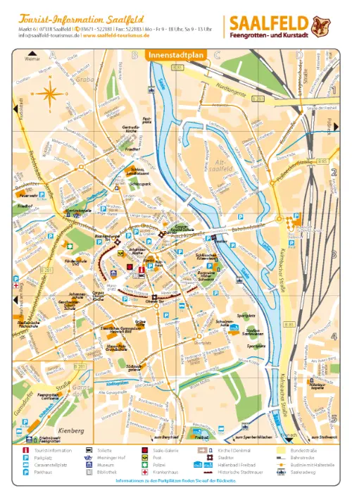 Stadtplan Saalfeld